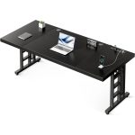 78-Inch Executive Office Desk – Extra-Thick Modern Workstation with USB Ports