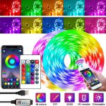 LED Strip Lights Bluetooth RGB 5050 – Flexible App-Controlled Music Sync LED Tape for Room & Parties